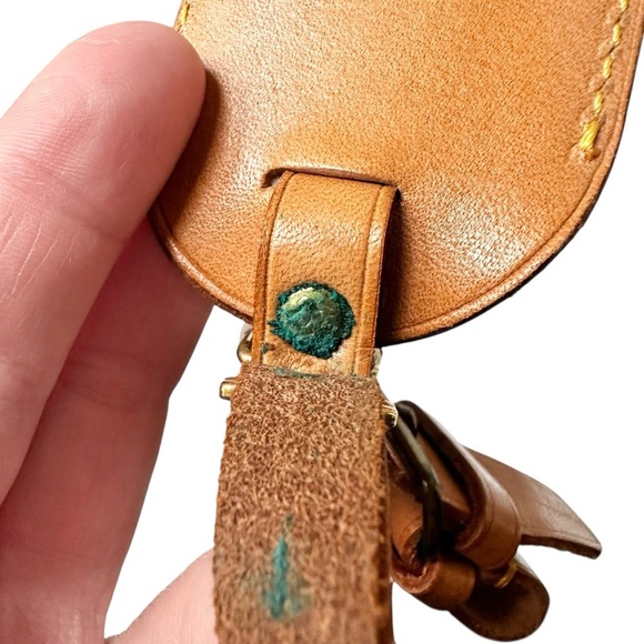 Authentic Louis Vuitton Vachetta Leather Large Luggage Tag with Poignet - Picture 8 of 9